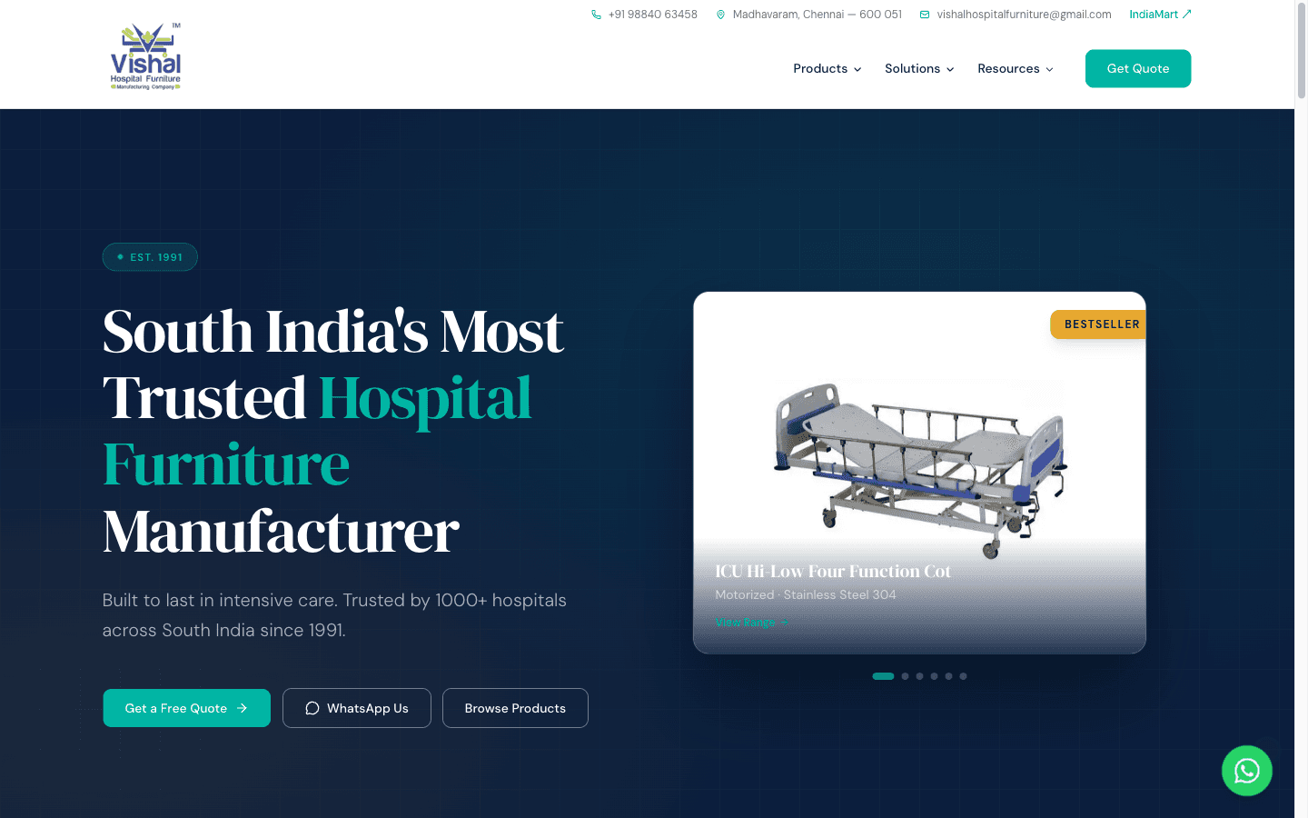 Vishal Hospital Furniture